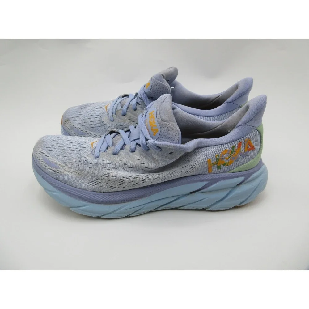 Hoka One Shoes Womens Size 8.5 Purple Clifton 8 Running Sneakers‎ 1119394 BLSG